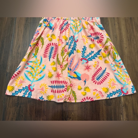 Jessica Simpson Floral Mini Sundress Size Small Linen Blend Colorful Summer NWT - Picture 6 of 12